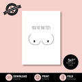Greeting Card - You're the Tits
