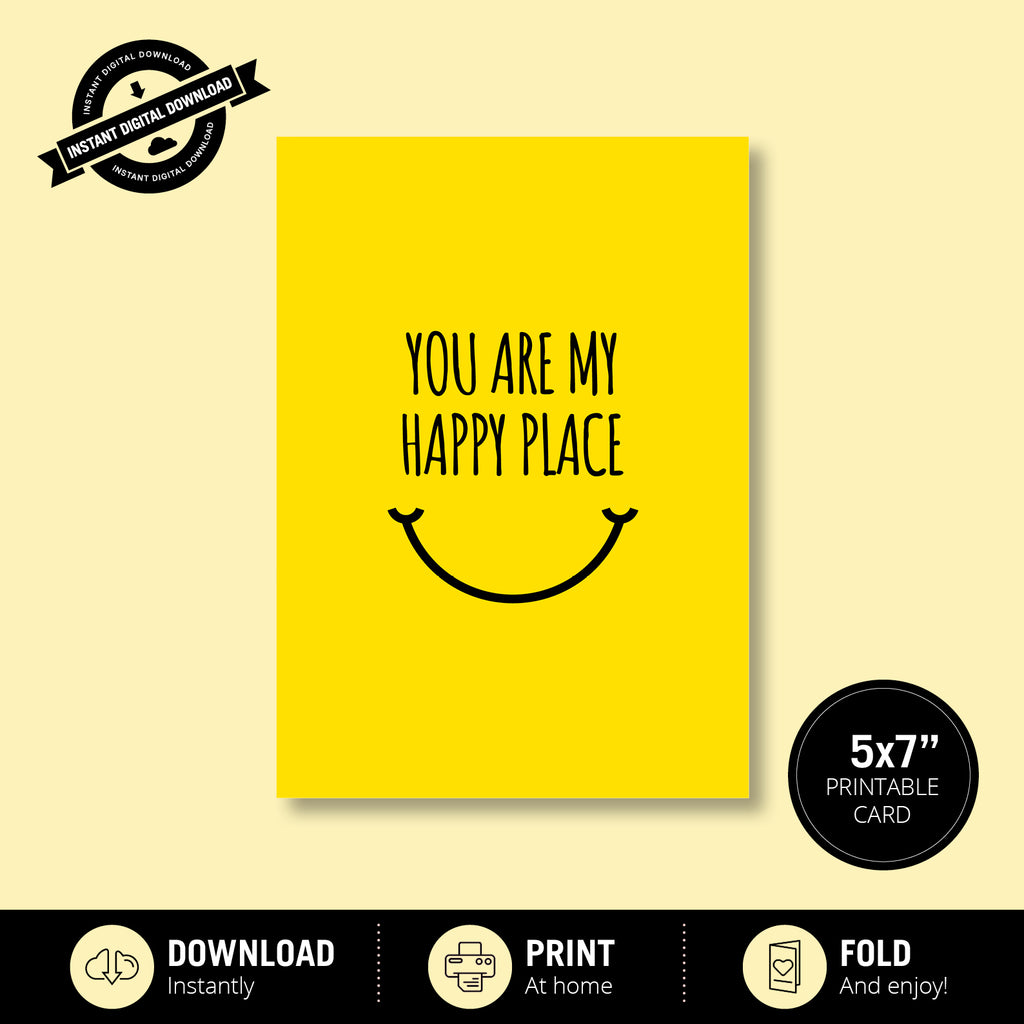 Greeting Card - You Are My Happy Place