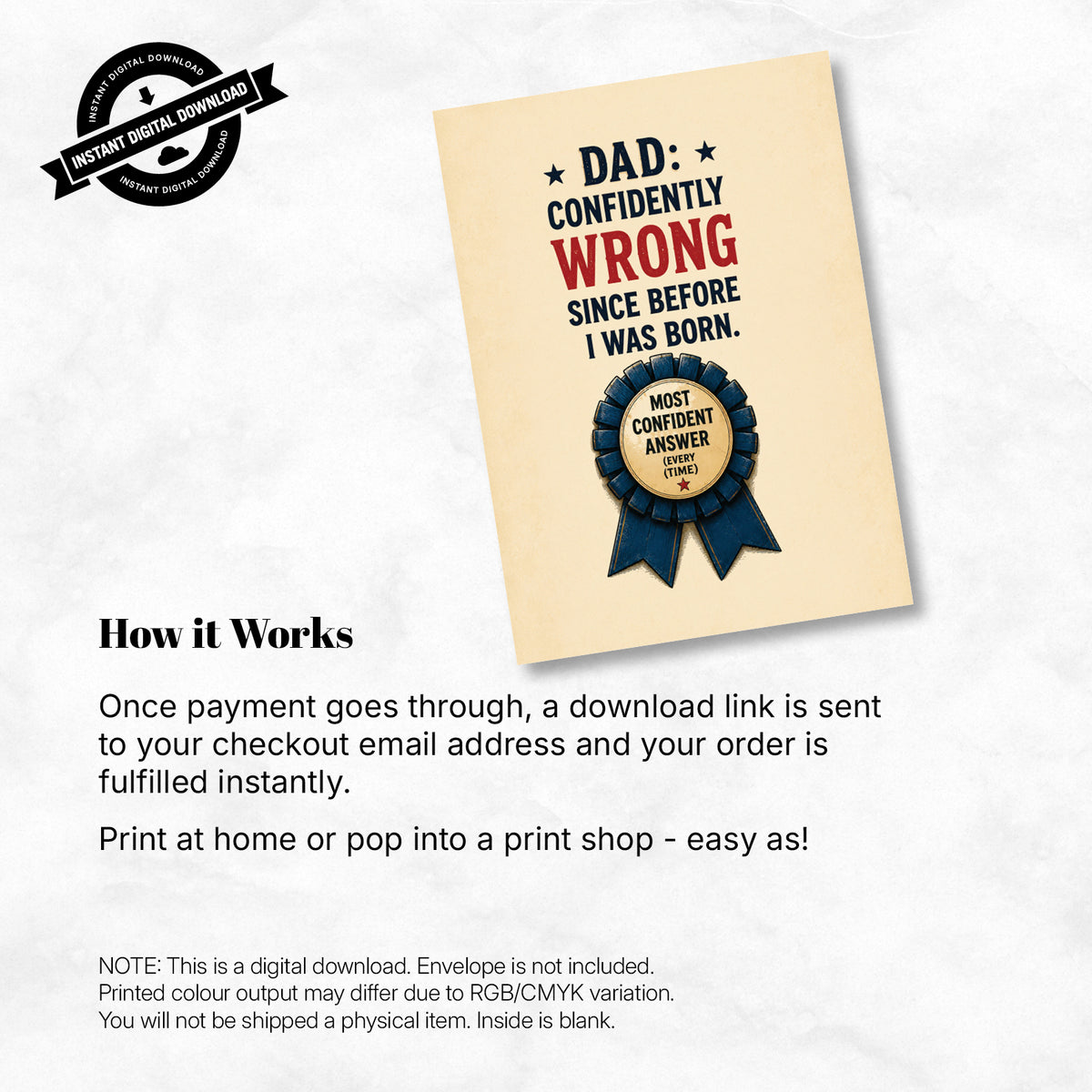 Greeting Card - Confidently Wrong Since Before I Was Born