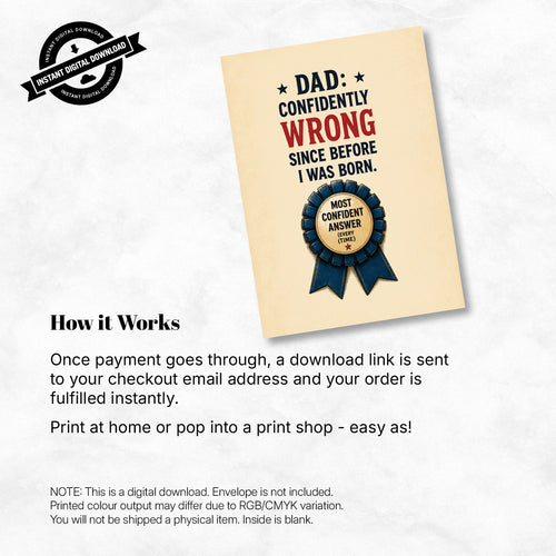 Greeting Card - Confidently Wrong Since Before I Was Born