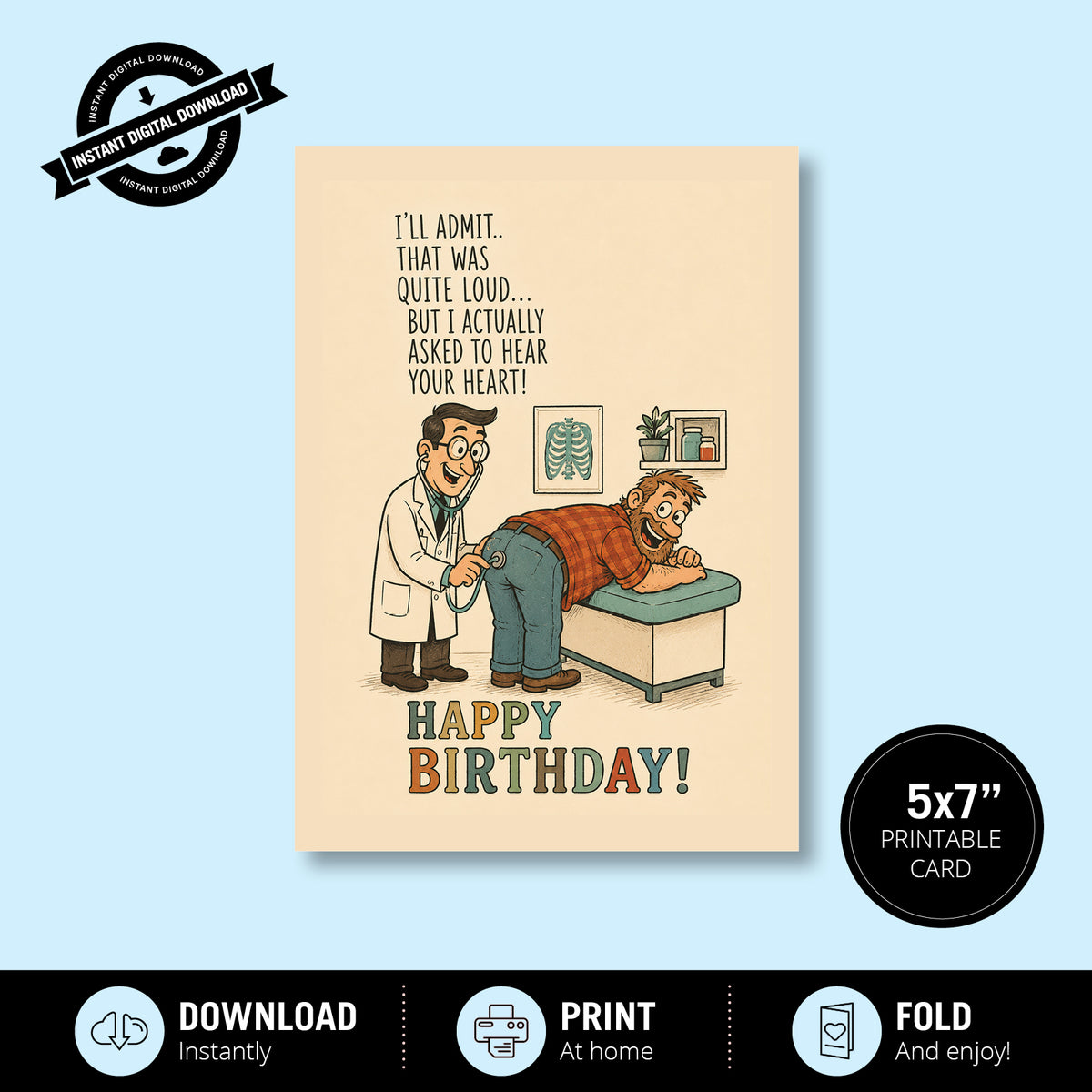 Greeting Card - I Said Listen to Your Heart, Not That