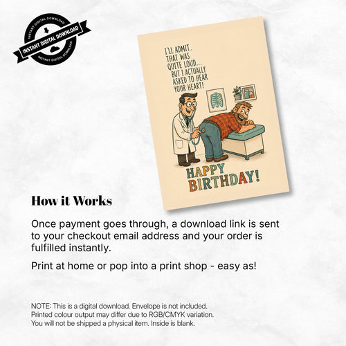 Greeting Card - I Said Listen to Your Heart, Not That