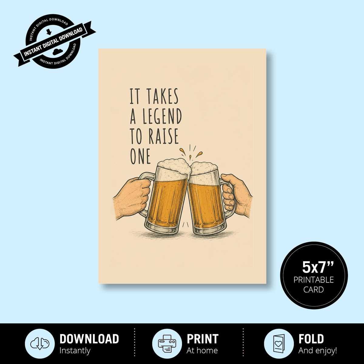 Greeting Card - It Takes a Legend to Raise One