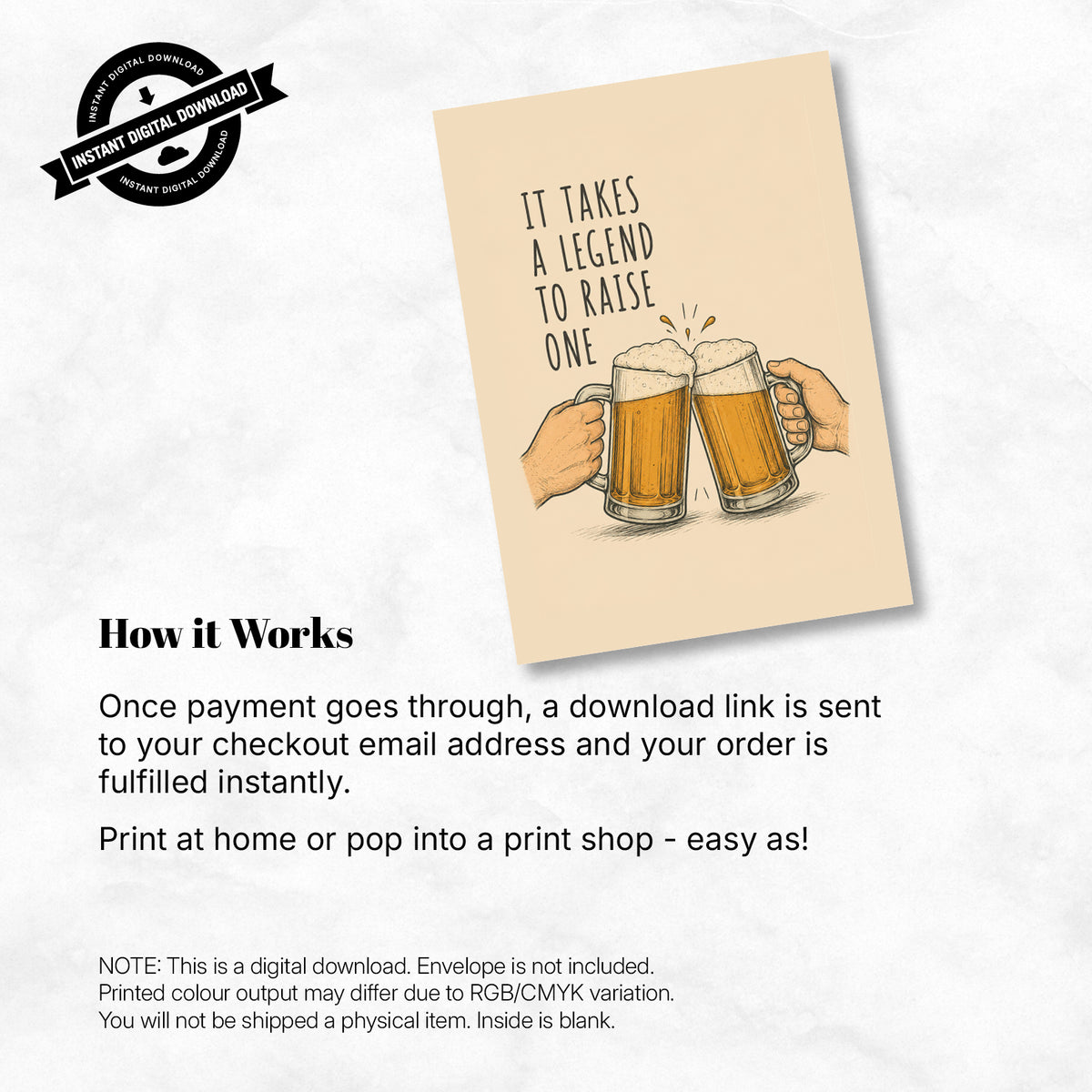 Greeting Card - It Takes a Legend to Raise One