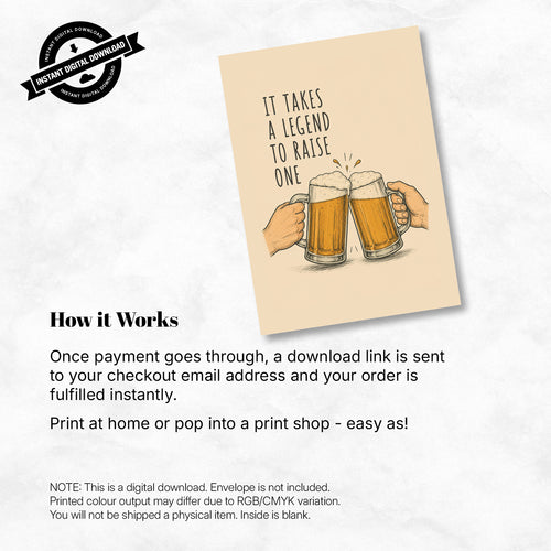 Greeting Card - It Takes a Legend to Raise One