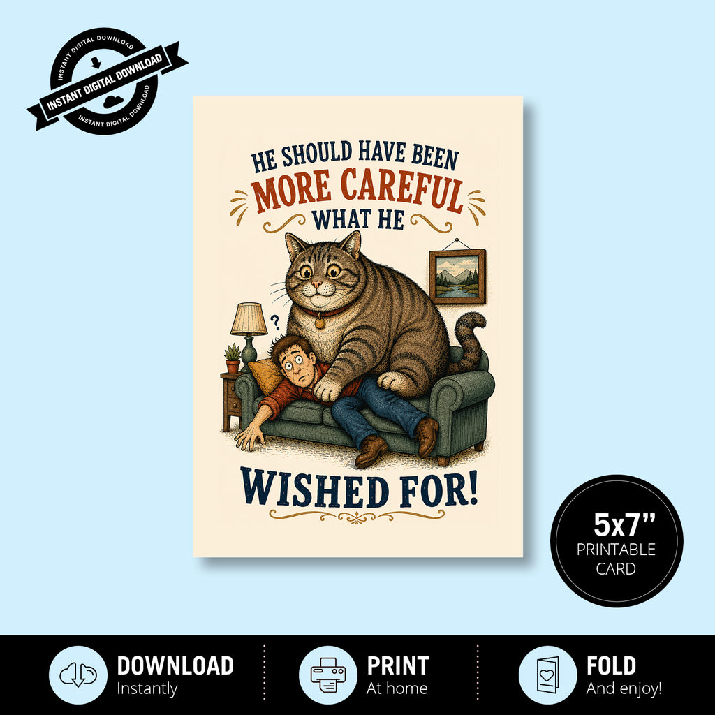 Greeting Card - He Should Have Been More Careful What He Wished For (Vol. 3)