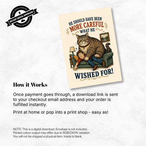 Greeting Card - He Should Have Been More Careful What He Wished For (Vol. 3)