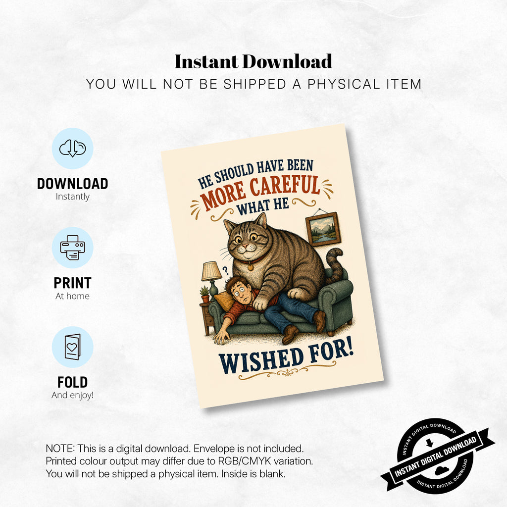 Greeting Card - He Should Have Been More Careful What He Wished For (Vol. 3)