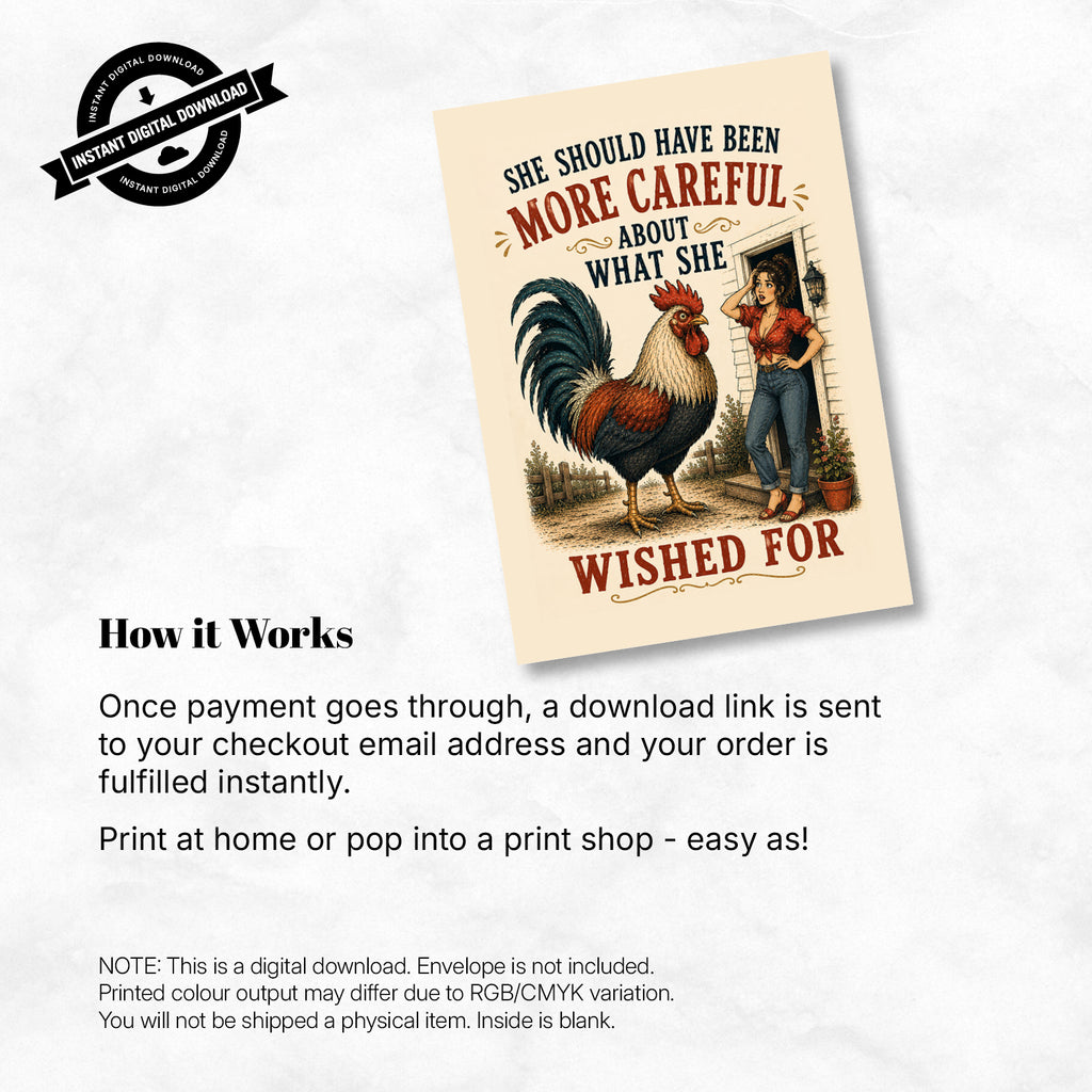 Greeting Card - Should Have Been More Careful What She Wished For (Vol. 2)