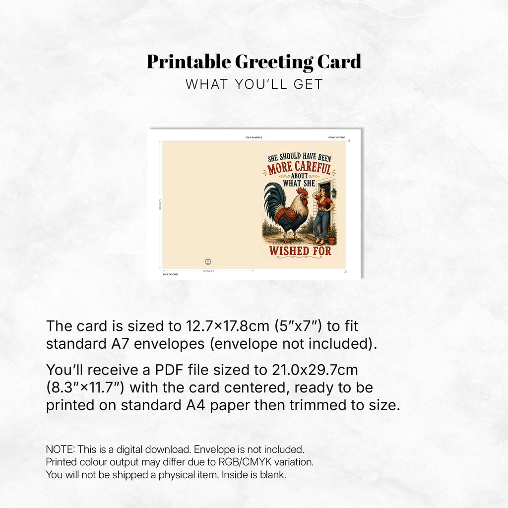 Greeting Card - Should Have Been More Careful What She Wished For (Vol. 2)
