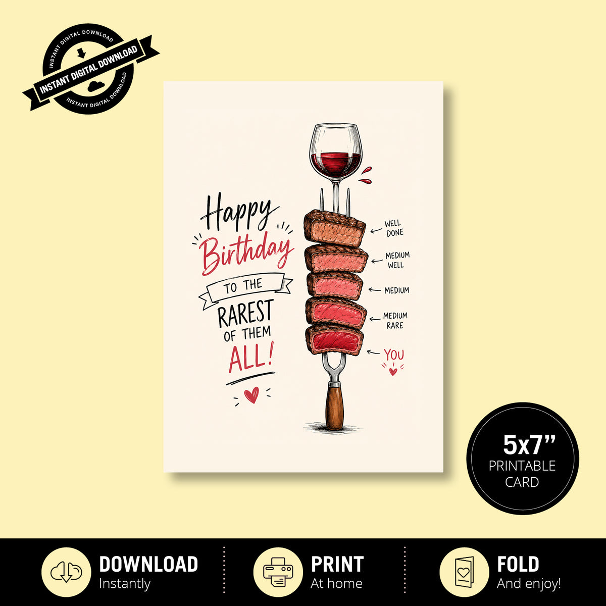 Greeting Card - Happy Birthday to the Rarest of Them All