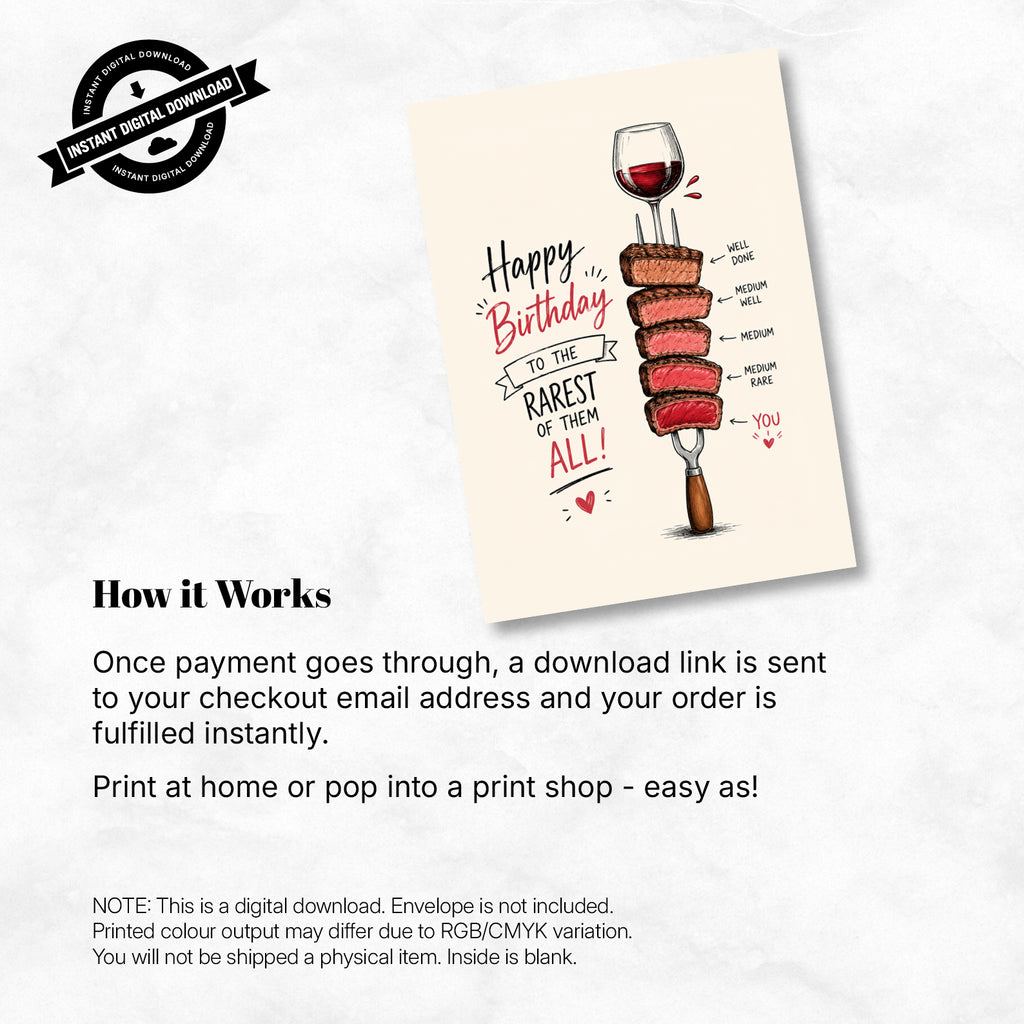 Greeting Card - Happy Birthday to the Rarest of Them All