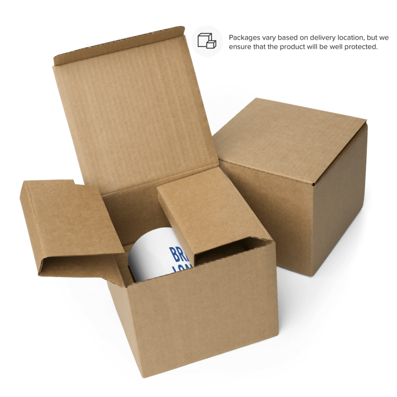 White glossy mug - Brain loading, please wait