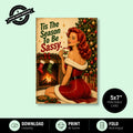 Greeting Card Xmas - tis the season to be sassy