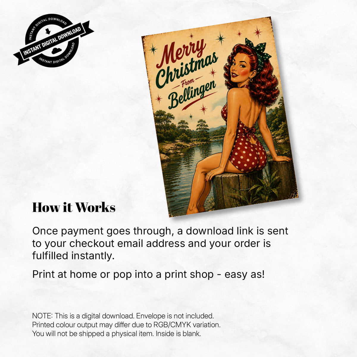 Greeting Card Xmas - Merry Christmas from Bellingen