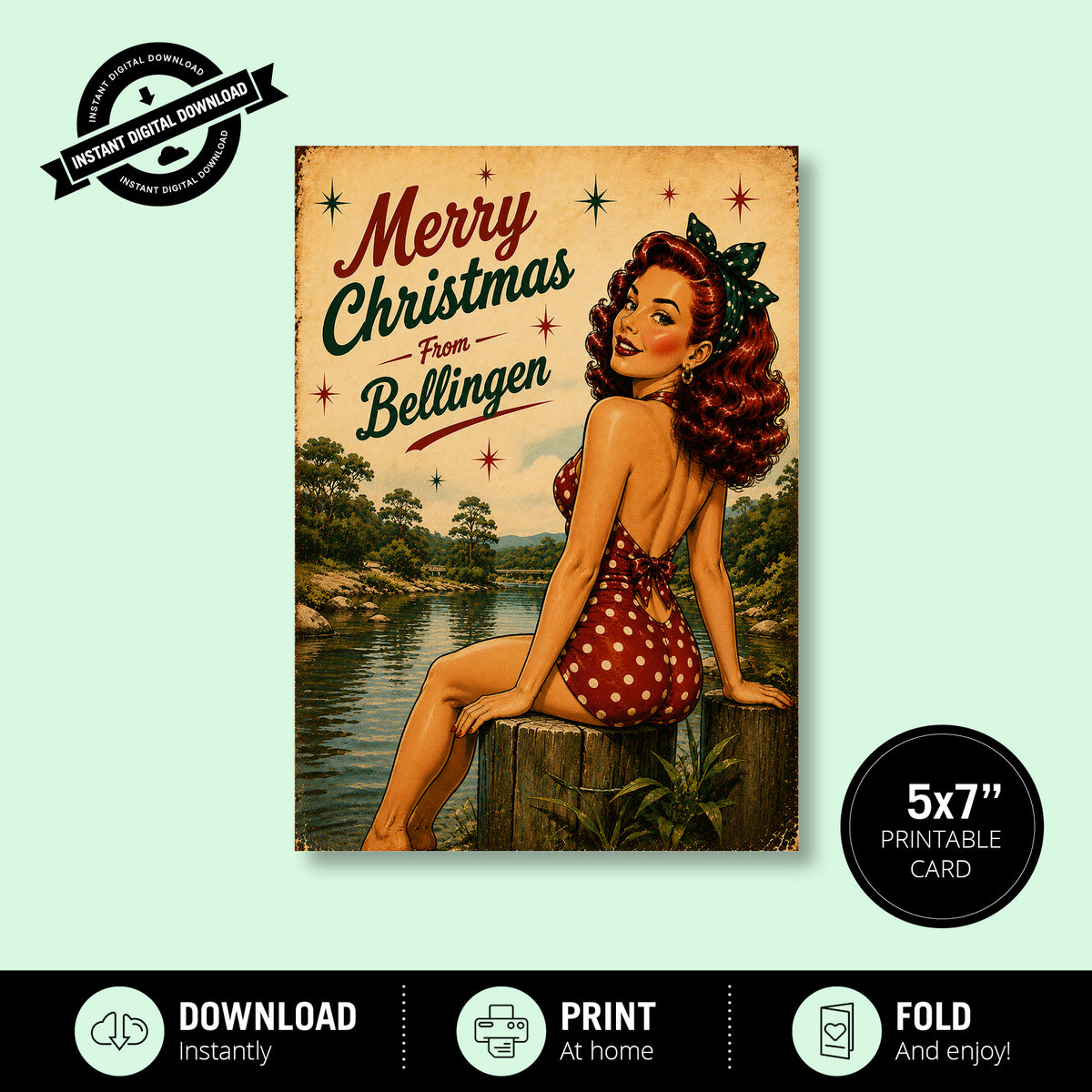 Greeting Card Xmas - Merry Christmas from Bellingen