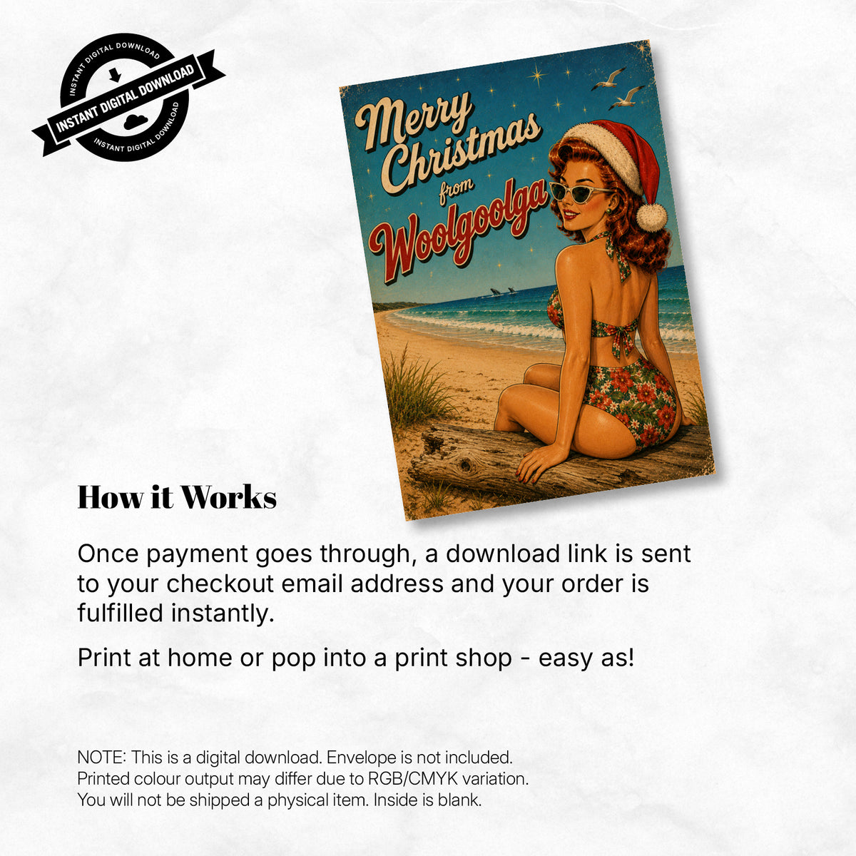 Greeting Card Xmas - Merry Christmas from Woolgoolga