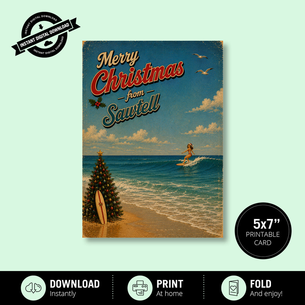 Greeting Card - Merry Christmas from Sawtell