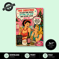 Greeting Card Xmas - This Christmas I'm Cutting Booze, Hitting the Gym and Eating Clean… Yeah Right, See You Boxing Day You Lying Sl*t