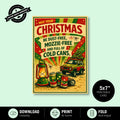 Greeting Card Xmas - May Your Xmas Be Dust-Free, Mozzie-Free and Full of Cold Cans
